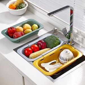 EXTENDABLE SINK COLANDER 20X34.5X47.5CM 11