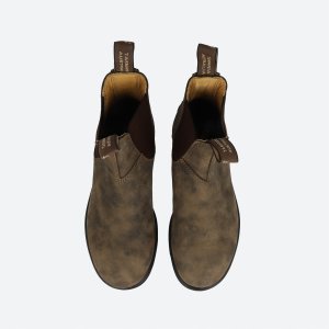 Blundstone Elastic Sided Boot Lined 585-RUSTIC Brązowe 47 4
