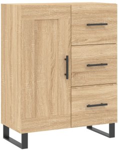 vidaXL Szafka, dąb sonoma, 69,5x34x90 cm, materiał drewnopochodny 2
