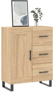 vidaXL Szafka, dąb sonoma, 69,5x34x90 cm, materiał drewnopochodny 3
