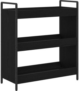 vidaXL Wózek Kuchenny Czarny dąb 70 x 30 x 82 cm 5