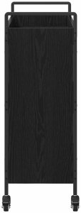 vidaXL Wózek Kuchenny Czarny dąb 70 x 30 x 82 cm 7