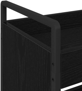 vidaXL Wózek Kuchenny Czarny dąb 70 x 30 x 82 cm 9
