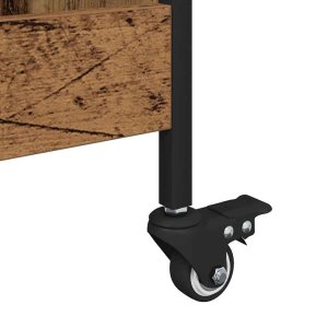 vidaXL Wózek Kuchenny Stare drewno 70 x 30 x 82 cm 10