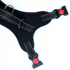 MOCNE SZELKI DLA PSA BEZUCISKOWE SPACEROWE REGULOWANE ODBLASK ROZMIAR S 4