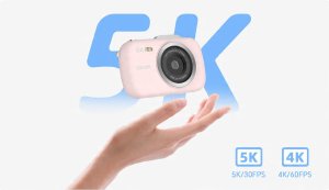 Aparat Cyfrowy SJCAM ZV100 różowy dla Dzieci Młodzieży kamera WEBCAM 80Mpx 6