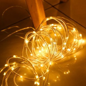 Girlanda LED solarna 100 LED czujnik zmierzchu 1W 5