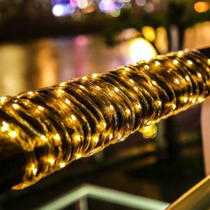 Girlanda LED solarna 100 LED czujnik zmierzchu 1W 6