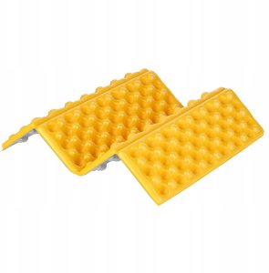 NC17105 MATA KEMPINGOWA DO SIEDZENIA Z PODBICIEM ALUMINIOWYM +IXPE 40 CM ŻÓŁTA NILS CAMP 5