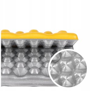 NC17105 MATA KEMPINGOWA DO SIEDZENIA Z PODBICIEM ALUMINIOWYM +IXPE 40 CM ŻÓŁTA NILS CAMP 10