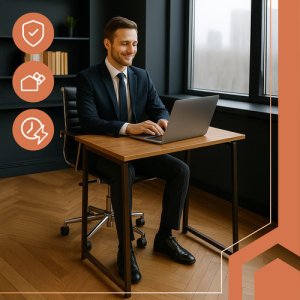 Biurko składane drewniane Ruhhy 26116 9