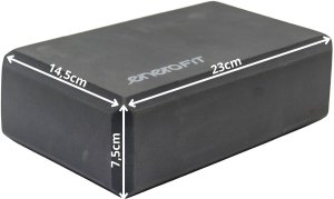 BLOK KOSTKA DO ĆWICZEŃ JOGA PILATES FITNESS SZARY ENERO FIT 4