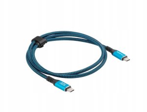 Kabel USB Lanberg USB-C - USB-C 0.5 m Czarno-niebieski (CA-CMCM-44CU-0005-BK) 5