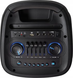 Głośnik LTC Głośnik bluetooth RGB 2x8`` 400W, 2 mikrofony i pilot USB/SD/AUX/FM 7200mAh 2