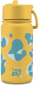 Brosky Wild Żółty bidon na wodę z nadrukiem 450 ml 2