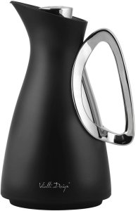 Termos z wkładem szklanym 1L ALESSIA czarno-srebrny 9217 2