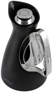 Termos z wkładem szklanym 1L ALESSIA czarno-srebrny 9217 3