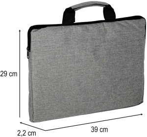 Torba Kiki Torba na laptopa 15,6 cali etui pokrowiec teczka damska męska szara Kik Sp. z o. o. Sp. k. 9