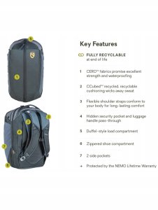 Plecak na laptopa Nemo Vantage 30 l Endless Promise - black 6