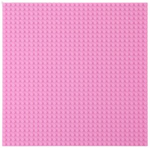 Płyta Plansza Konstrukcyjna Do Klocków Budowania Różowa 25,5x25,5 cm LEAN TOYS 2