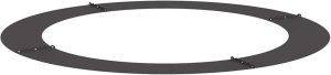 vidaXL Płaski drewniany pierścień , 5 sztuk, czarny, 90/120 cm, stal 4