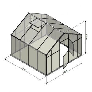 Szklarnia HQ Poliwęglan ALU 290x220cm Produkcja UE L-7 4