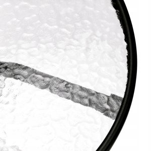 Zestaw mebli ogrodowych stolik szklany okrągły 50cm i 2 krzesła składane Tadar Patio 6