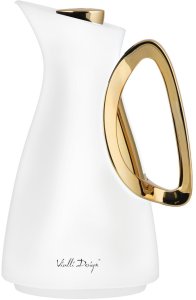 Termos z wkładem szklanym 1L ALESSIA biało-złoty 1043 2