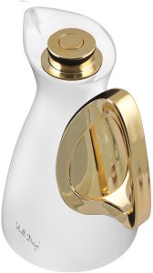 Termos z wkładem szklanym 1L ALESSIA biało-złoty 1043 3