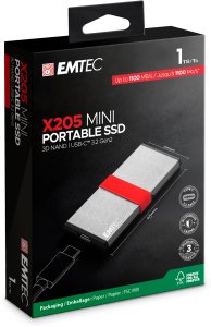 Emtec SSD 3.2Gen2 X205 1TB Portable 3