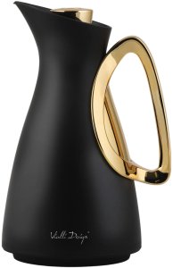 Termos z wkładem szklanym 1L ALESSIA czarno-złoty 9200 2