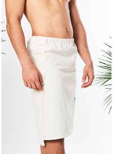 Yeye Kilt męski do sauny z gumką 100% bawełna OEKO-TEX Standard* YEYE Made in Nature Ecru XL 4