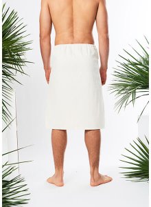 Yeye Kilt męski do sauny z gumką 100% bawełna OEKO-TEX Standard* YEYE Made in Nature Ecru XL 5