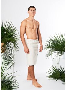 Yeye Kilt męski do sauny z gumką 100% bawełna OEKO-TEX Standard* YEYE Made in Nature Ecru XL 7