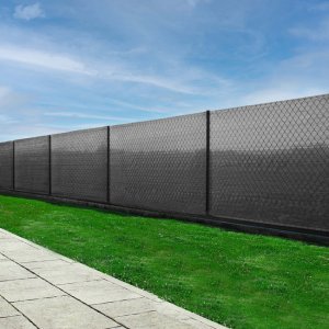 Siatka cieniująca 90% osłonowa 1,5x50m jasny antracyt 200 szt. opasek zaciskowych UNIWERSALNY 3