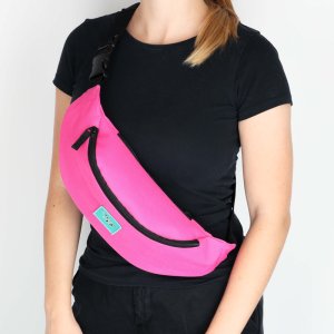 Spółka Zoo Design Pojemna materiałowa torba saszetka nerka Kolor różowy 4