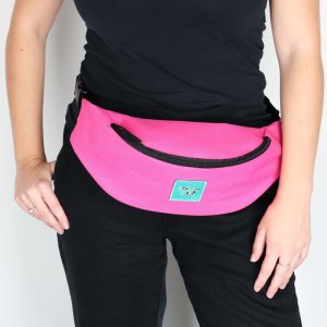 Spółka Zoo Design Pojemna materiałowa torba saszetka nerka Kolor różowy 5