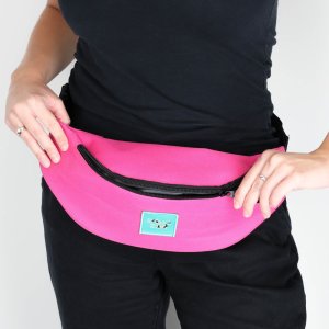 Spółka Zoo Design Pojemna materiałowa torba saszetka nerka Kolor różowy 6