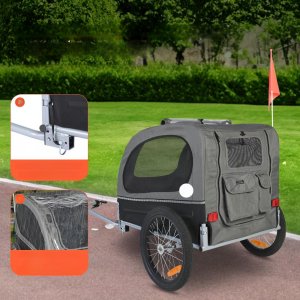 Przyczepka rowerowa dla psa do przewozu transporter do 40 kg 11