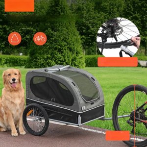 Przyczepka rowerowa dla psa do przewozu transporter do 40 kg 13