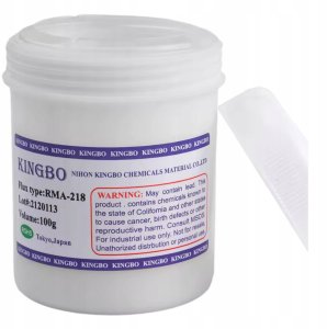 Rosfix TOPNIK LUTOWNICZY PASTA LUTOWNICZA FLUX KINGBO RMA-218 100G BGA SMD REBALLI 2