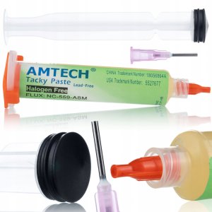 ZESTAW TŁOCZEK IGŁA TOPNIK DO LUTOWANIA RMA-223 PASTA BGA AKTYWNA KALAFONIA 10