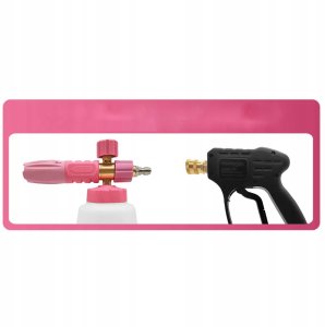 KOMPLET PROFESJONALNA DUŻA PIANOWNICA PIANA DO MYJKI SZYBKOZŁĄCZKA 1/4 1L 3