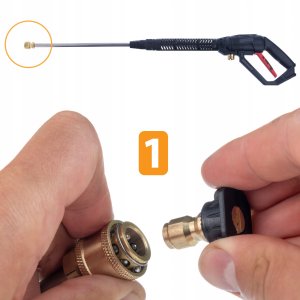 PISTOLET KRANZLE KARCHER M22 LANCA 86 SZYBKOZŁĄCZE 1/4 PIANOWNICA 1L 5 DYSZ 5