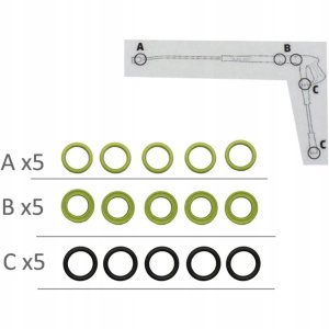 ZESTAW NAPRAWCZY 15x USZCZELKI HQ PISTOLETU DYSZY WĘŻA KARCHER EASY LOCK 2