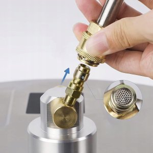 Profesjonalna szczotka do kostki T-Racer 20" 50cm z trzema kołami 275 bar stal nierdzewna z szybkozłączką 3/8" oraz lancą 76cm 7