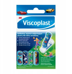 Plastry dziecięce VISCOPLAST Cool, 2 rozmiary, 20 szt., pudełko 3