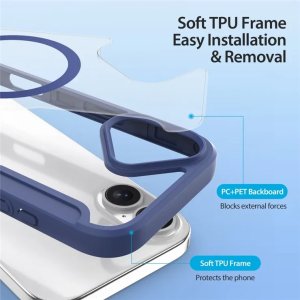 Dux Ducis Etui Skin X Pro na iPhone 17 z portfelem, kompatybilne z MagSafe – niebieskie 5