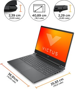 HP Victus Gaming Victus 16-s0284nw AMD Ryzen™ 7 7840HS Laptop 40,9 cm (16.1") Full HD 16 GB DDR5-SDRAM 512 GB SSD NVIDIA GeForce RTX 4060 Wi-Fi 6 (802.11ax) Windows 11 Home Czarny 4