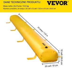 Vevor Zapora przeciwpowodziowa 1093 L 732 x 51 x 30,5 cm 6